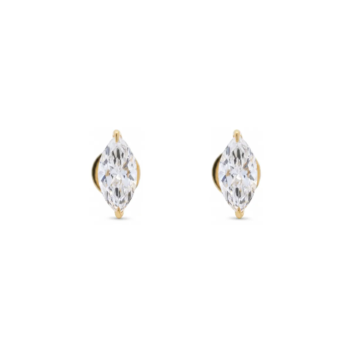 Marquise Diamond Solitaire Earring 